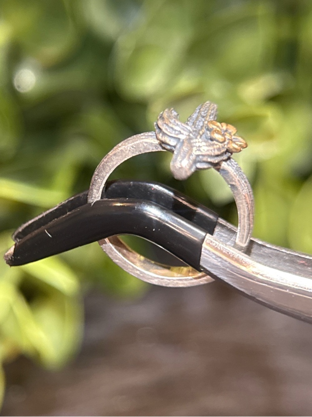 James Avery Silver/Bronze Cactus Ring - Picture 3 of 7